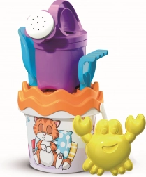 ANDRONI zestaw do piasku figlarna kotka z konewką – mały, 6‑elementowy