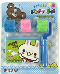 Zestaw wałków stemplujących z podkładką, 3 motywy