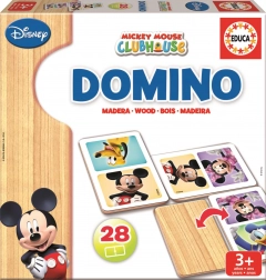 Drewniane domino Miki i Minnie