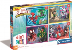 CLEMENTONI Puzzle Spidey i jego niesamowici przyjaciele 4w1 (12+16+20+24 elementów)