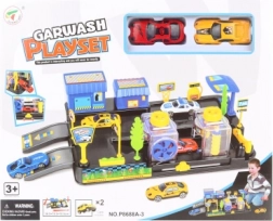 Myjnia samochodowa dla autek ze stacją i 2 samochodami sportowymi