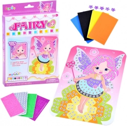 kreatywna piankowa mozaika wróżka – samoprzylepna wyklejanka