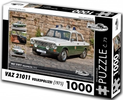 Puzzle RETRO-AUTA VAZ 21011 Volkspolizei (1975) – 1000 elementów