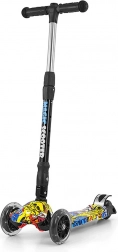 Dziecięca trójkołowa hulajnoga Milly Mally Magic Scooter graffiti