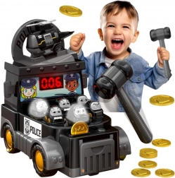 Woopie gra zręcznościowa Uderz kreta – radiowóz policyjny z akcesoriami