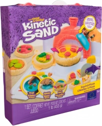 kinetic sand zestaw do pizzy squishpizza – kreatywny zestaw z piecem i narzędziami