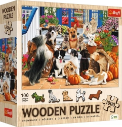 Drewniane puzzle Psia przyjaźń 1000 elementów