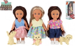 Laleczka z pupilem 12 cm w pudełku, 3 rodzaje