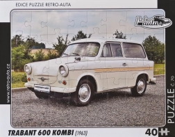 Retro auta puzzle Trabant 600 Kombi 40 elementów