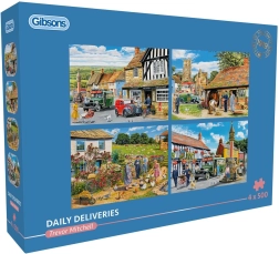 Puzzle Gibsons Codzienne dostawy 4×500 elementów