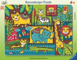 Ravensburger puzzle Zwierzątka w dżungli 30 elementów