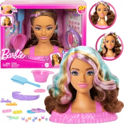 Barbie głowa do czesania i stylizacji z akcesoriami, 20 elementów