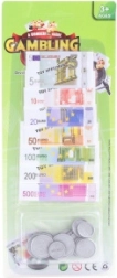 Gra pieniądze euro – banknoty i monety