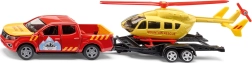 Siku Super górska służba ratunkowa Nissan Navara ze śmigłowcem