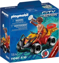 Playmobil City Action – quad ratowniczy z figurką i silnikiem typu pull-back
