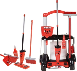 Dziecięcy wózek do sprzątania Casdon Henry Little Helper z mopem i miotłą