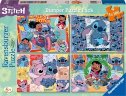 Puzzle Disney Stitch 4x100 elementów
