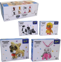 Klocki konstrukcyjne ze zwierzątkami, 93 elementy