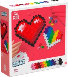 Plus-Plus puzzle według numerów - serce 250 szt.