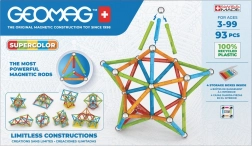 Geomag Supercolor magnetyczna konstrukcyjna zabawka 93 elementy z plastiku z recyklingu