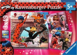 Puzzle dla dzieci RAVENSBURGER MIRACULOUS 3×49 elementów
