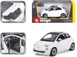 Bburago Fiat 500 model samochodzika 1:24 biały