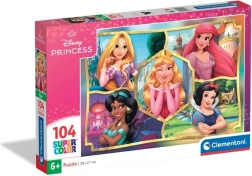 Puzzle 104 elementy Disney Księżniczki Clementoni