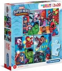 Puzzle Clementoni Marvel Superbohaterowie 2x20 elementów