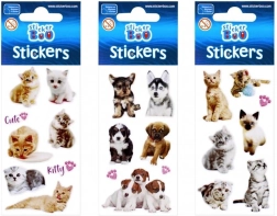 StickerBoo naklejki ze szczeniaczkami i kociętami (3 warianty) - 1 sztuka