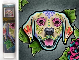 Diamentowe malowanie 7D labrador 30 × 30 cm