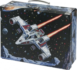 Składany szkolny kuferek Pixel Space z okuciem