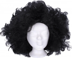czarna peruka na karnawał i imprezy tematyczne