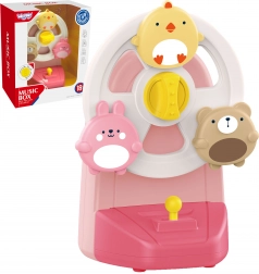 Muzyczna karuzela ze zwierzątkami – pozytywka z przyssawką WOOPIE
