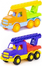 Plastowy wóz strażacki z wysuwanym drabiniakiem