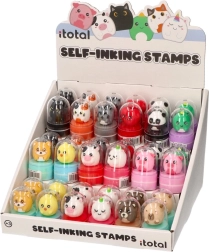 Stempel z uroczymi zwierzętami – panda i kapibara