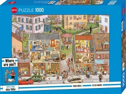 Puzzle HEYE Seek & Find: Domy miejskie, 1000 elementów