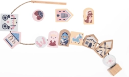 Cubika Pastel – bajkowy zestaw do nawlekania – drewniany zestaw do nawlekania