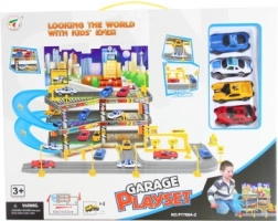 Trzypoziomowy garaż z autkami