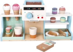 Drewniana lodziarnia i kawiarnia dla dzieci