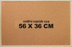 Korkowa podkładka do puzzli 56 × 36 cm z ramą