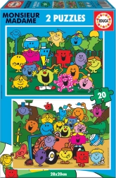 Puzzle EDUCA Monsieur Madame 2×20 elementów
