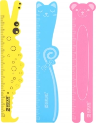 Linijka w kształcie zwierzątka 15 cm