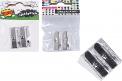 Metalowa temperówka na dwa ołówki