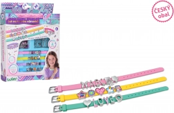 Zestaw do tworzenia bransoletek z literami – opakowanie czeskie