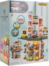 Dziecięcy supermarket z funkcją świateł i dźwięku + akcesoria