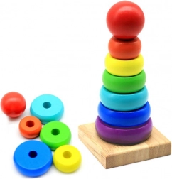 Drewniana wieża do układania