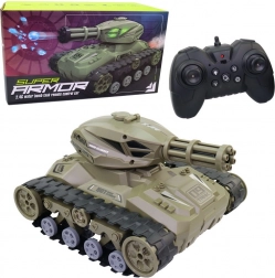 Czołg zdalnie sterowany z wodnymi kulkami i efektami dymu