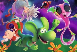 Puzzle 100 elementów - Smok Diplodok i przyjaciele