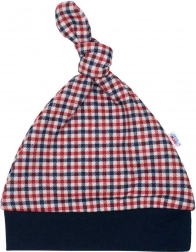 Bawełniana czapeczka niemowlęca NEW BABY Checkered 74 (6–9 miesięcy)