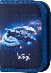 Jednokomorowy piórnik szkolny Kosmiczny statek